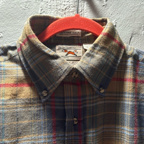 jcpenney Blue and Red Casual Button Down Shirt - Picture 7 of 9